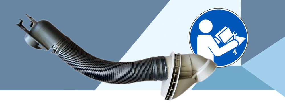 Sustitución de la manguera de llenado del saco exterior Kirby